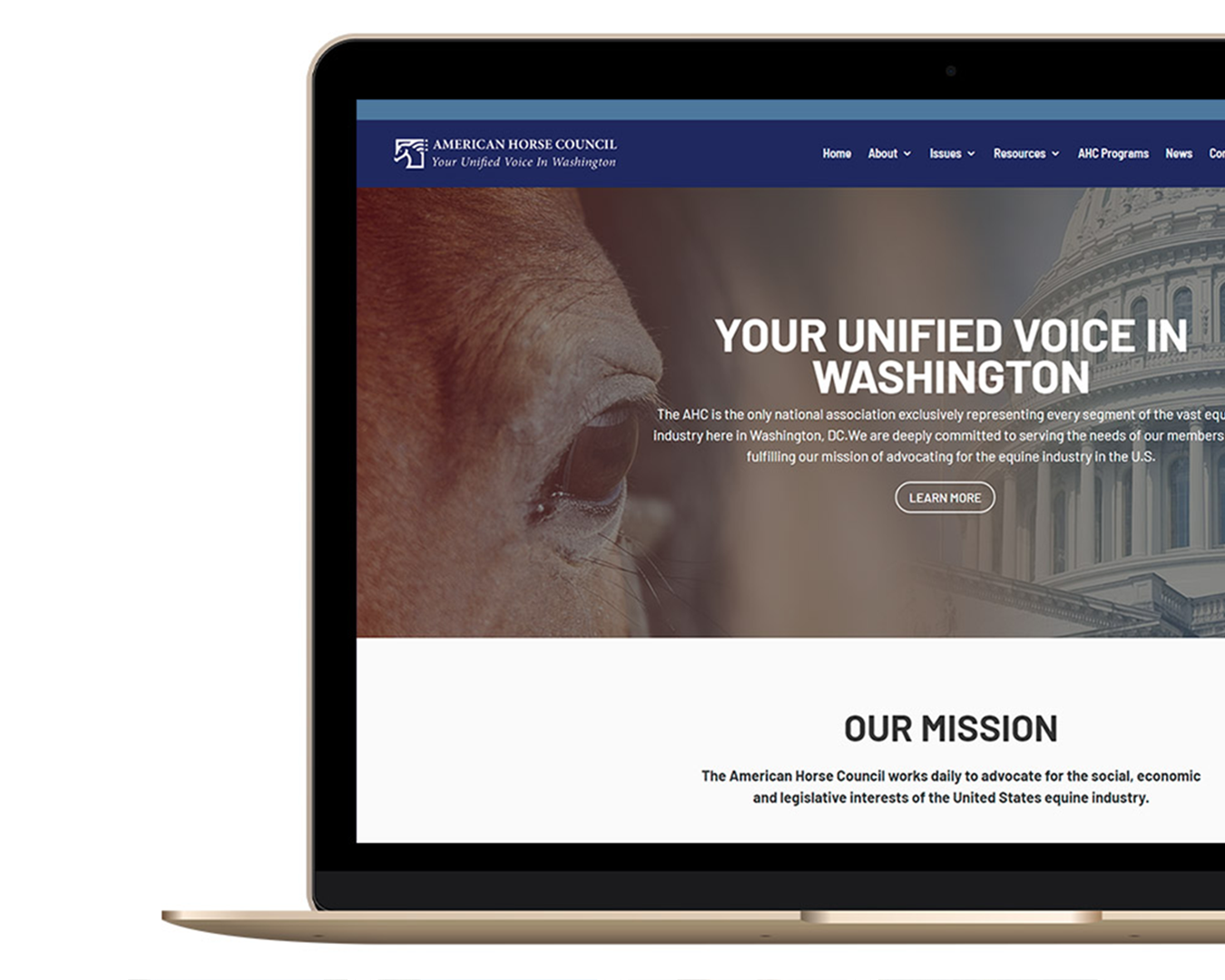 American Horse Council Website Redesign