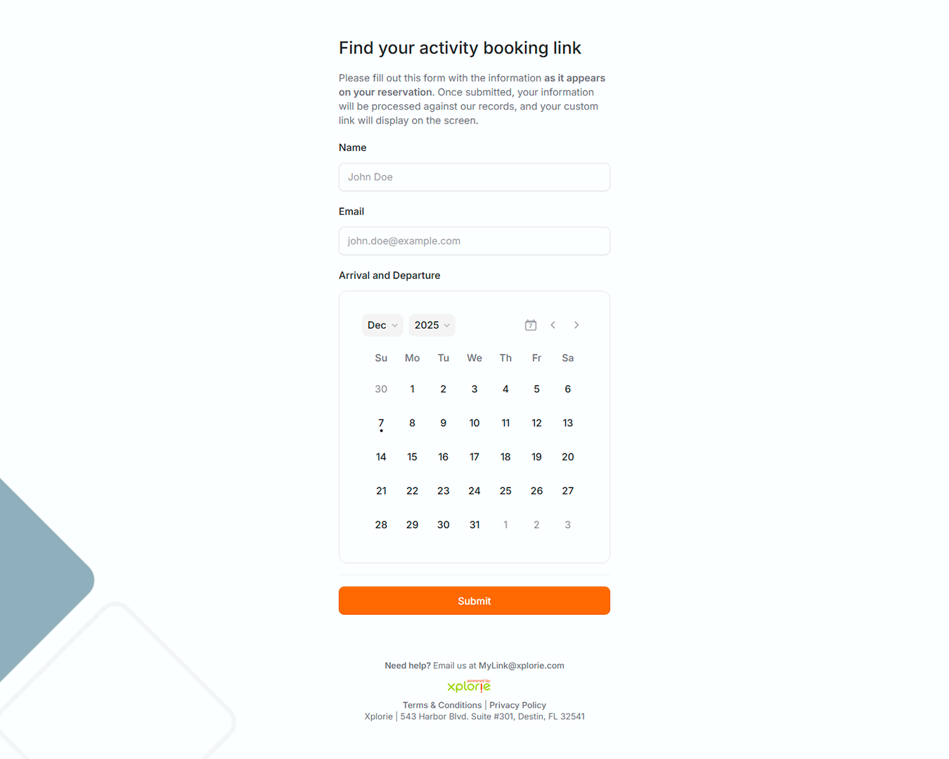 Find My Booking Link